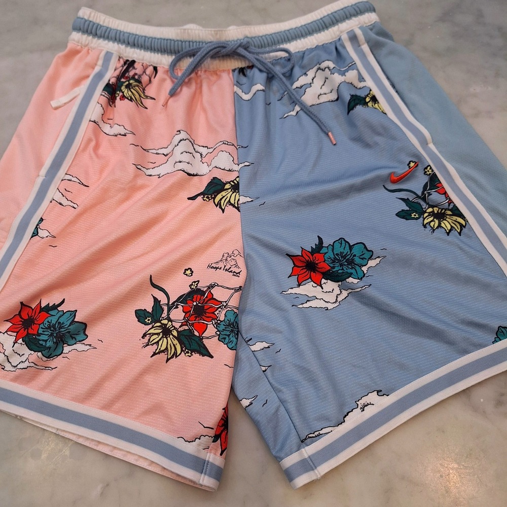 Nike Basketball Shorts DNA Plus Wom XL Pink Blue Hoops Island Athletic Unisex